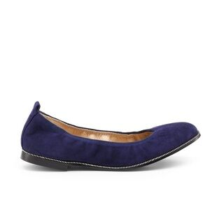 Anthropologie Botkier Blue Suede Ballet Flats